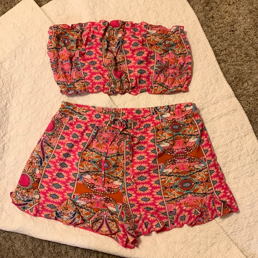 Pink Two Piece Set